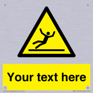 Custom Figure Slipping Sign